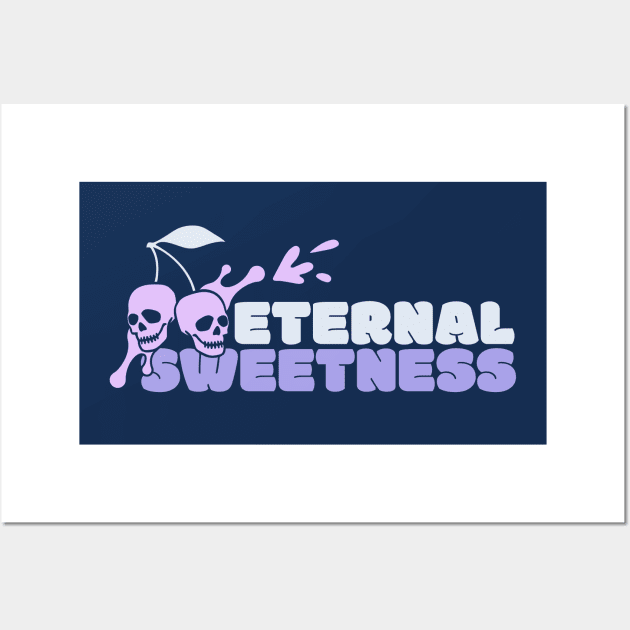 Eternal Sweetness - Skull Cherries Wall Art by Unified by Design